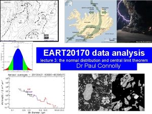 EART 20170 data analysis lecture 3 the normal