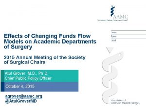 Effects of Changing Funds Flow Models on Academic