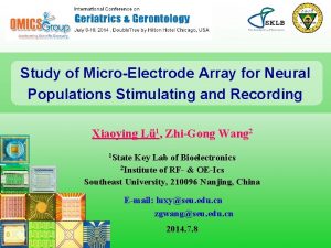 Study of MicroElectrode Array for Neural Populations Stimulating