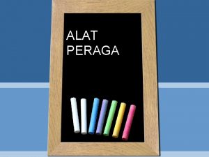 ALAT PERAGA POSTER Pesan yang singkat dalam bentuk