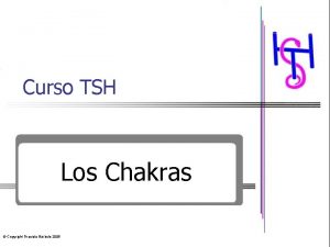Curso TSH Los Chakras Copyright Graciela Brbulo 2005