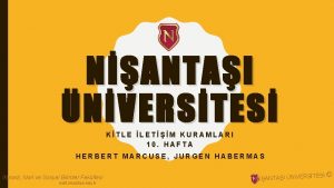 NANTAI NVERSTES KTLE LETM KURAMLARI 10 HAFTA HERBERT