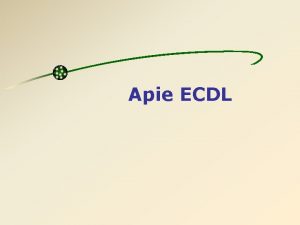 Apie ECDL Europos kompiuterio vartotojo paymjimas European Computer