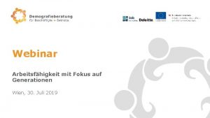 Webinar Arbeitsfhigkeit mit Fokus auf Generationen Wien 30