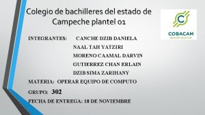 Colegio de bachilleres del estado de Campeche plantel