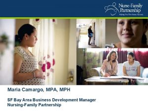 Maria Camargo MPA MPH SF Bay Area Business