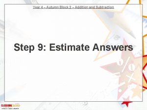 Year 4 Autumn Block 2 Addition and Subtraction