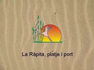 La Rpita platja i port Saps situar el