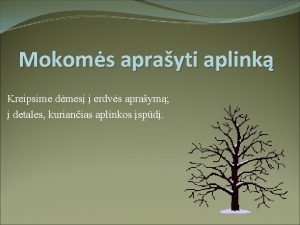 Mokoms aprayti aplink Kreipsime dmes erdvs apraym detales