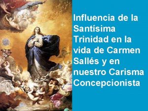 Influencia de la Santsima Trinidad en la vida