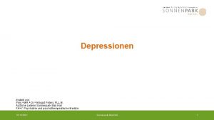 Depressionen Erstellt von Prim a MR in Dr