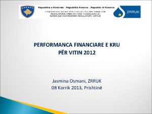 PERFORMANCA FINANCIARE E KRU PR VITIN 2012 Jasmina