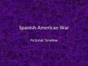 SpanishAmerican War Pictorial Timeline Countries involved in Spanish