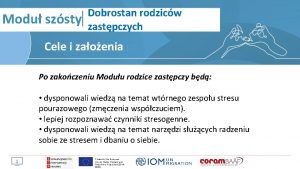 Modu szsty 1 Dobrostan rodzicw zastpczych Cele i