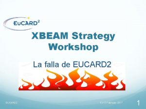 XBEAM Strategy Workshop La falla de EUCARD 2