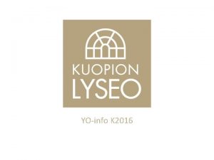 YOinfo K 2016 YOinfo K 2016 Kevn 2016