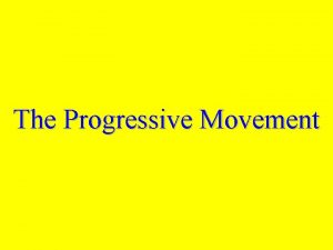 The Progressive Movement What type of reforms were