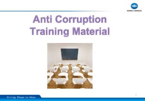 Anti Corruption Training Material 1 International Anti Corruption