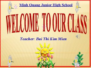 Minh Quang Junior High School Teacher Bui Thi