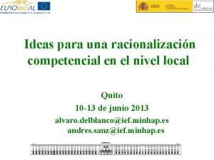 Ideas para una racionalizacin competencial en el nivel