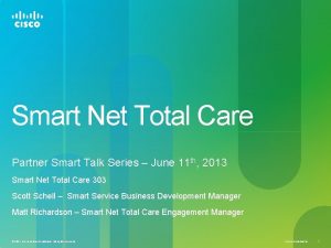 Smart Net Total Care Partner Smart Talk Series