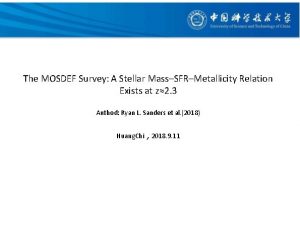 The MOSDEF Survey A Stellar MassSFRMetallicity Relation Exists