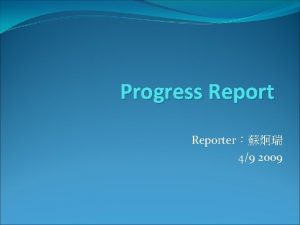 Progress Reporter 49 2009 1990 ABE 1990 YANCY