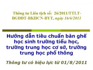 Thng t Lin tch s 262011TTLTBGDTBKHCNBYT ngy 1662011