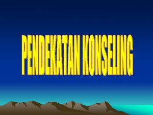 KONSEP DASAR Manusia padasarnya adalah unik memiliki kecenderungan