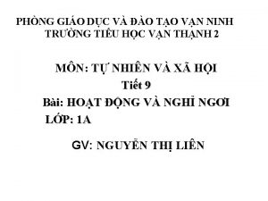 PHNG GIO DC V O TO VN NINH