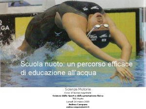 Scuola nuoto un percorso efficace di educazione allacqua