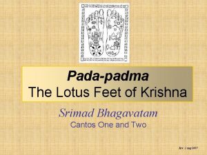 Padapadma The Lotus Feet of Krishna Srimad Bhagavatam
