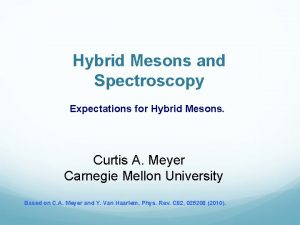 Hybrid Mesons and Spectroscopy Expectations for Hybrid Mesons