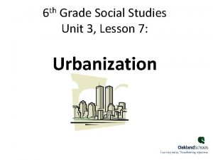 th 6 Grade Social Studies Unit 3 Lesson