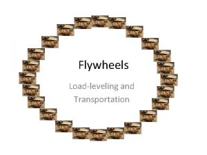 Flywheels Loadleveling and Transportation What is a Flywheel