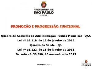 PROMOO E PROGRESSO FUNCIONAL Quadro de Analistas da