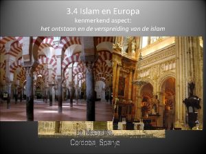 3 4 Islam en Europa kenmerkend aspect het