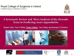 Royal College of Surgeons in Ireland Coliste Roga