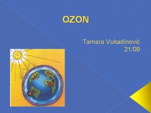 OZON Tamara Vukadinovi 2109 SADRAJ ta je ozon