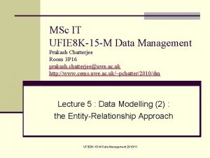 MSc IT UFIE 8 K15 M Data Management