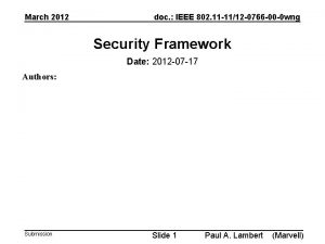 March 2012 doc IEEE 802 11 1112 0766