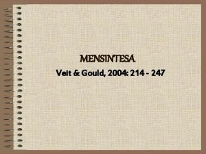 MENSINTESA Veit Gould 2004 214 247 PENGANTAR Parafrase
