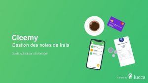 Cleemy Gestion des notes de frais Guide utilisateur