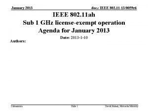 January 2013 doc IEEE 802 11 130059 r