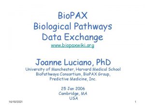 Bio PAX Biological Pathways Data Exchange www biopaxwiki