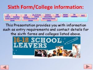 Sixth FormCollege information CLF St Post 16 Brendans