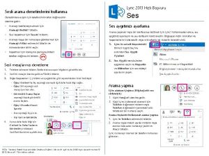 Lync 2013 Hzl Bavuru Sesli arama denetimlerini kullanma