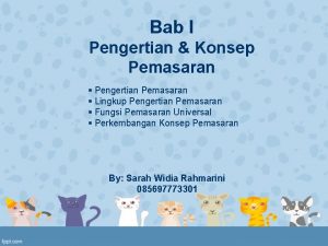 Bab I Pengertian Konsep Pemasaran Pengertian Pemasaran Lingkup