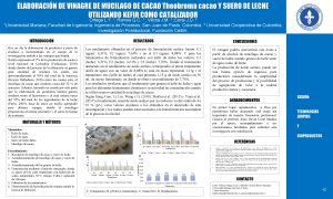 ELABORACIN DE VINAGRE DE MUCILAGO DE CACAO Theobroma