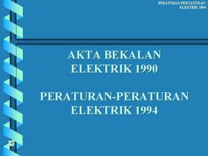 Peraturan 110 akta bekalan elektrik